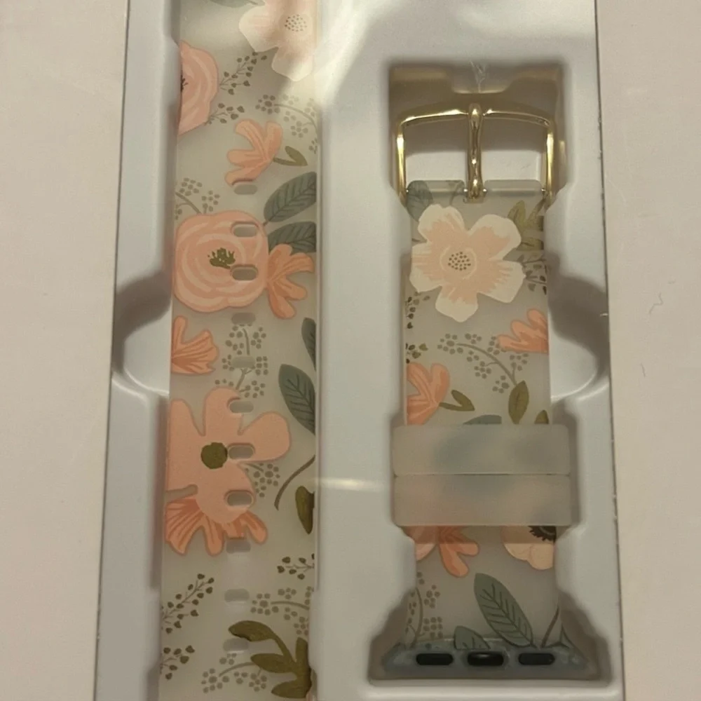 Rifle Paper Co. Apple Watchband NIB - Wildflowers - 38mm- 42mm series 1- 10 - Picture 5 of 5
